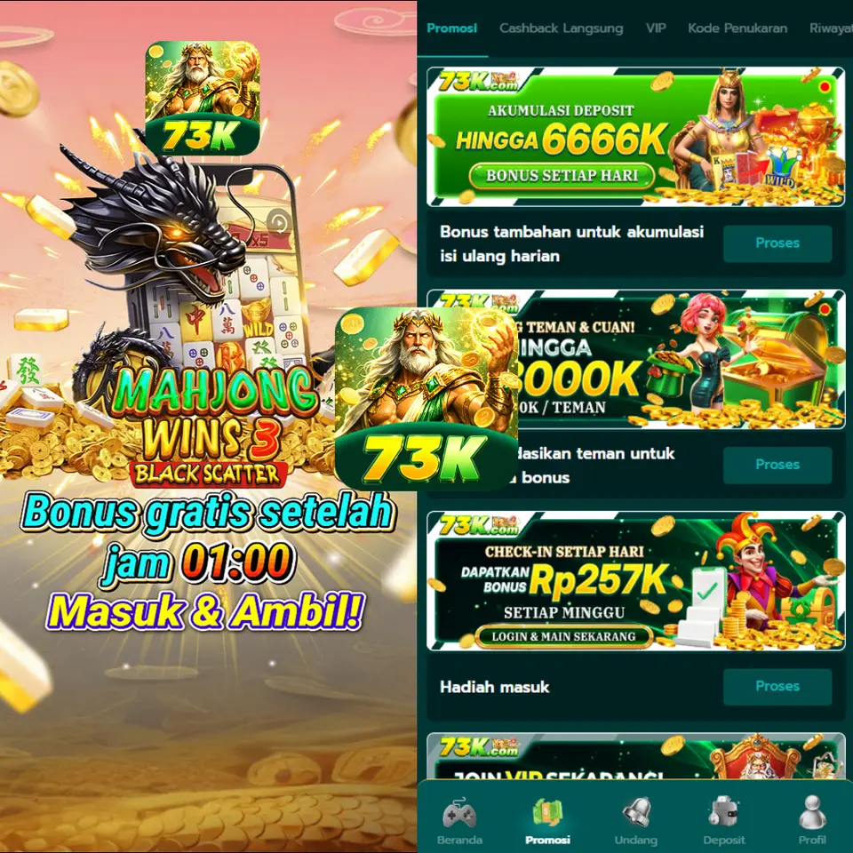 73k Masuk - 73k Resmi